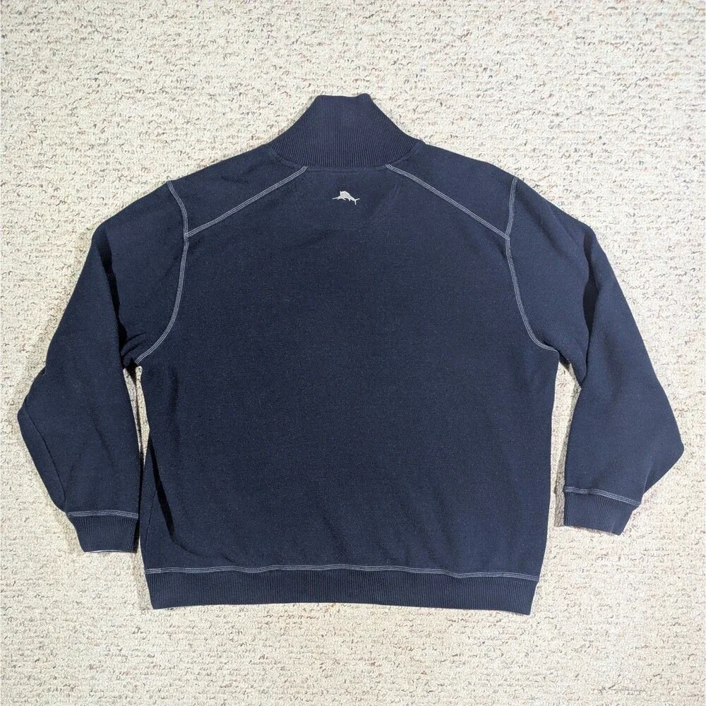 Tommy Bahama Football Sweatshirt Dallas Cowboys Mens 3XL Mock V-Neck NFL Sweater